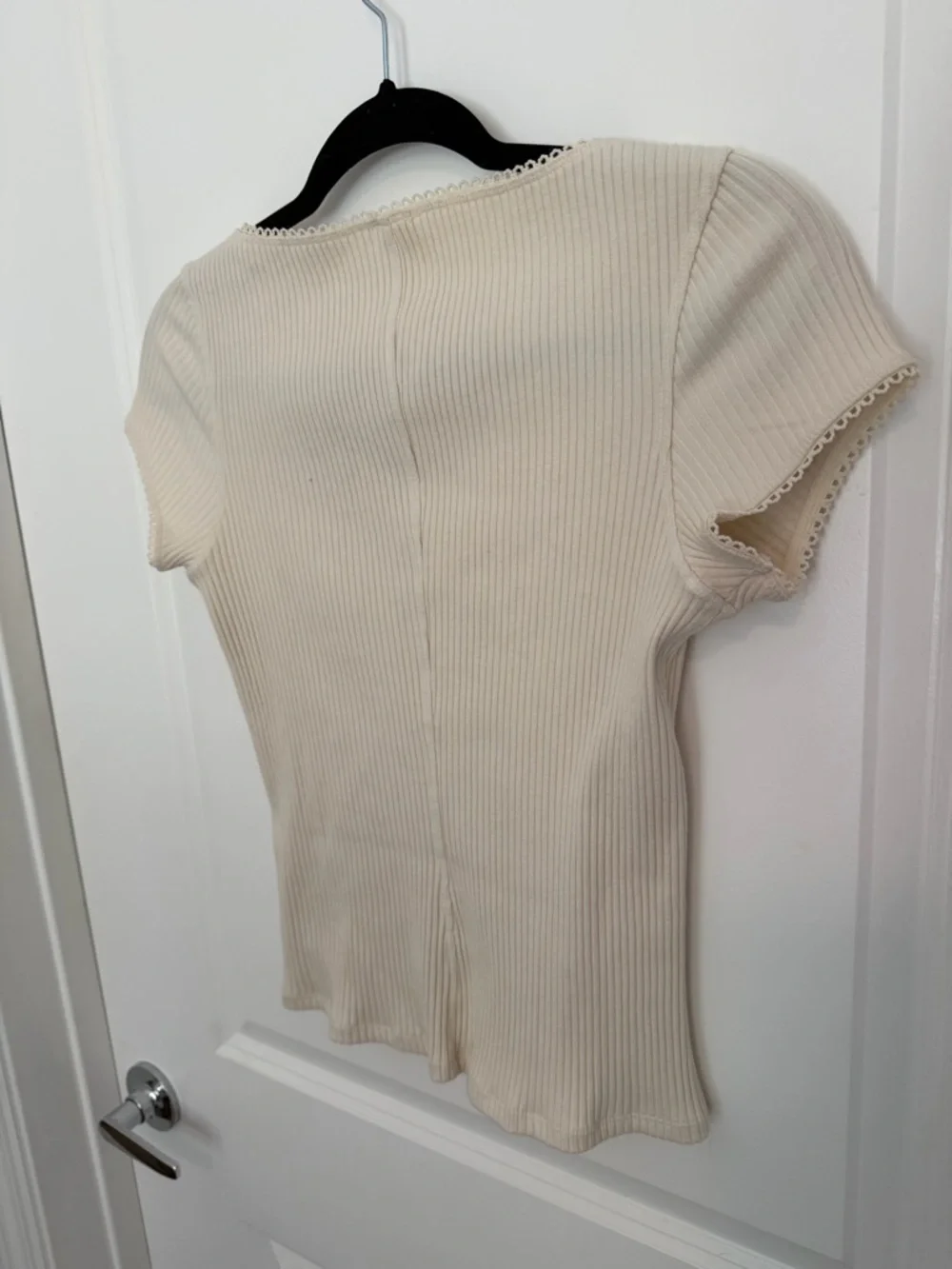 Free People Ribbed Button-Front Top - Picture 5 of 6